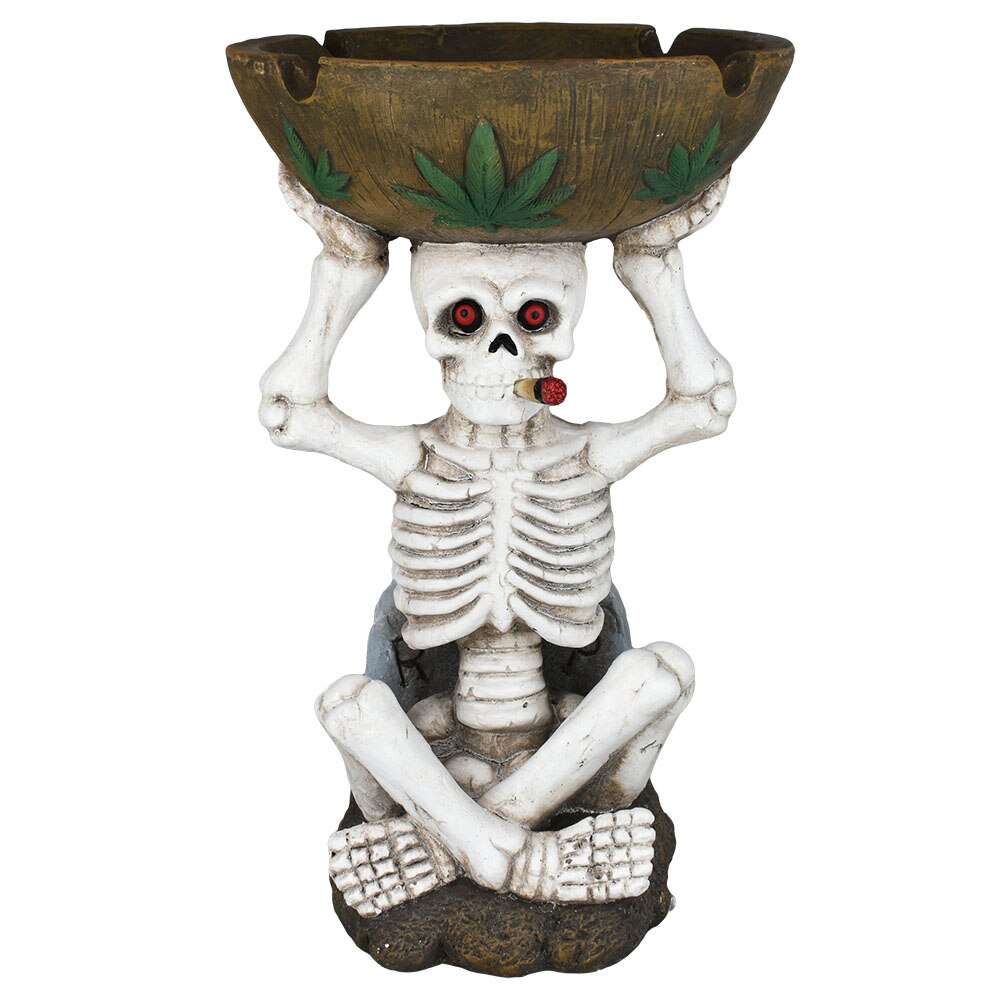 Fujima Sitting Skeleton Jumbo Ashtray | 18"