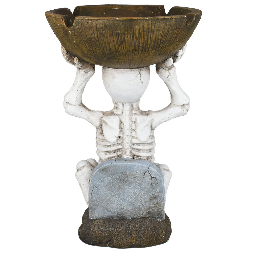 Fujima Sitting Skeleton Jumbo Ashtray | 18"