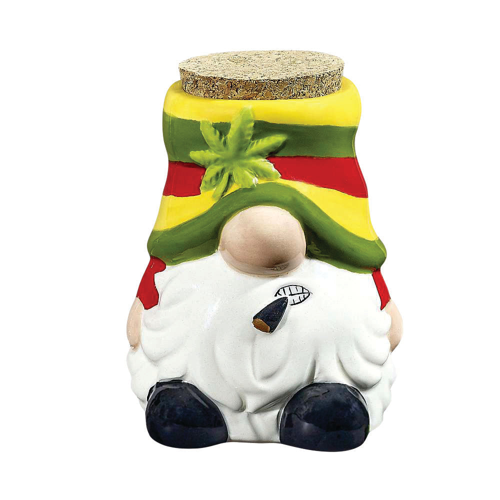 Gnome Ceramic Stash Jar - 4"