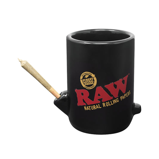 RAW Wake Up & Bake Up Ceramic Cone Mug - 10oz