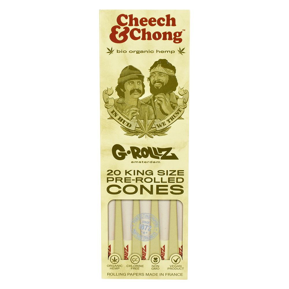 Cheech & Chong™ x G-ROLLZ Organic Hemp Cones | 20pc | King Size