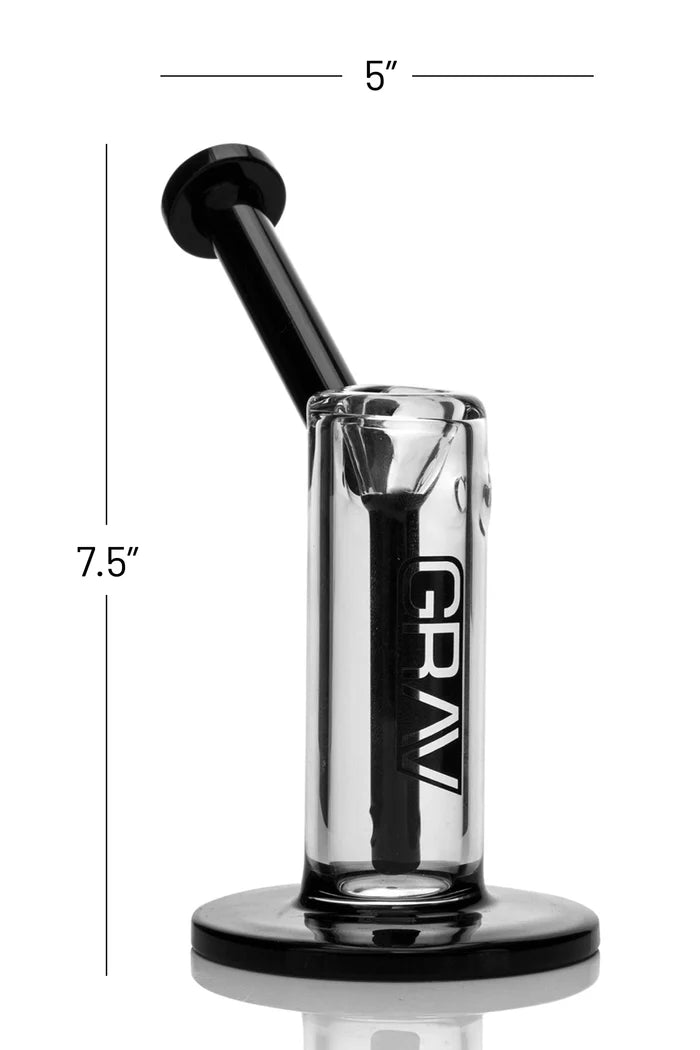 Grav Labs Upright Bubbler - 32mm/6" - Black Accents