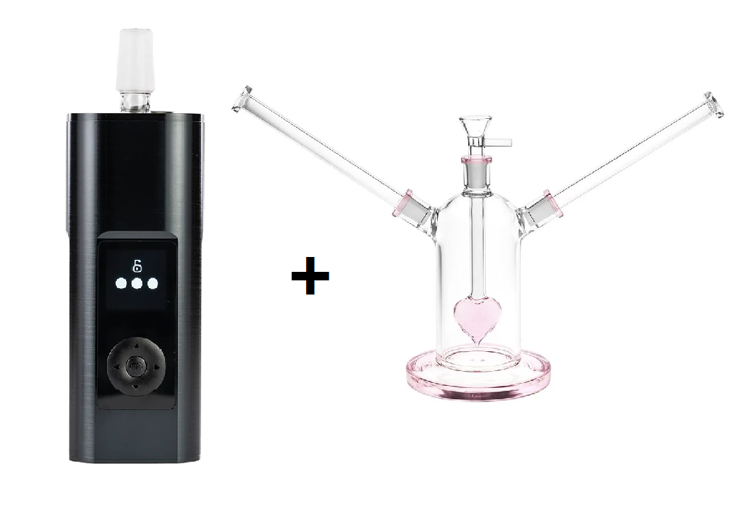 Couple’s Choice Bundle: Arizer Solo 3 + Date Night Heart Perc Pipe