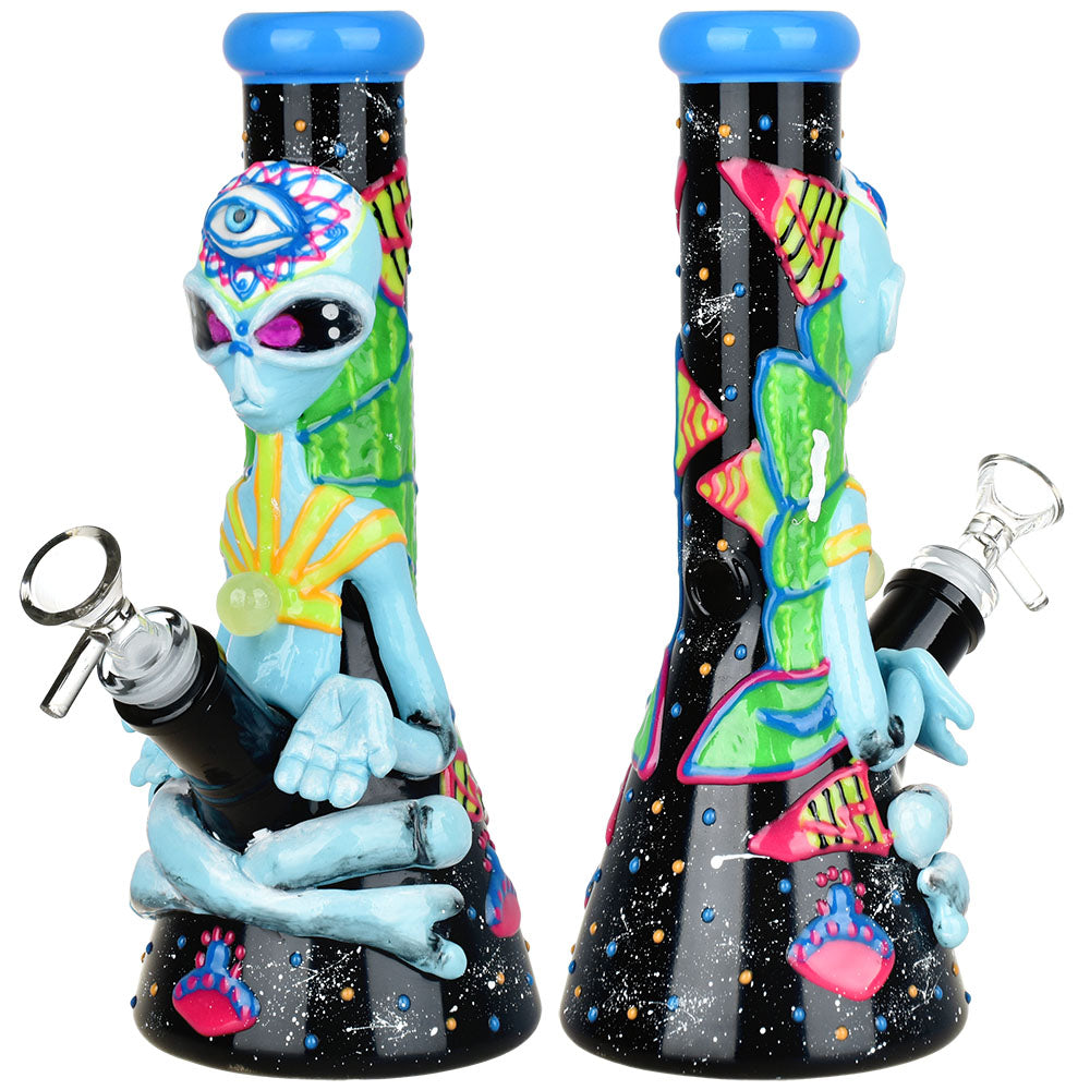 Pulsar Artist Series Glow Beaker Water Pipe | 9.5" | 14mm F